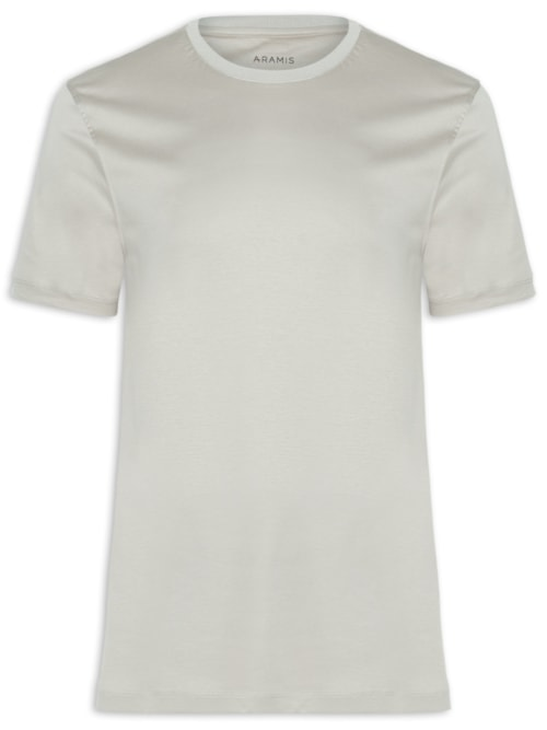 Camiseta Masculina Seda Com Modal - Cinza Camiseta Masculina Seda Com Modal - Cinza