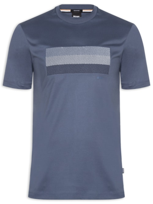 Camiseta Masculina Cotton Jersey Stripe Artwork C-Taut 10 - Azul Camiseta Masculina Cotton Jersey Stripe Artwork C-Taut 10 - Azul