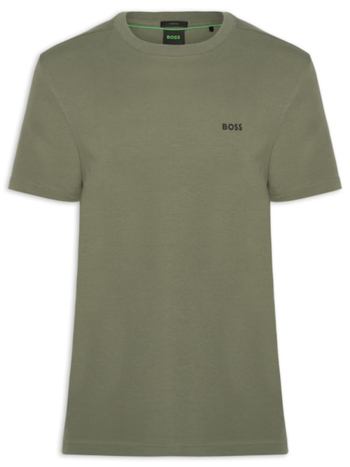 Camiseta Masculina Stretch Cotton Crew Neck Tee - Verde Camiseta Masculina Stretch Cotton Crew Neck Tee - Verde