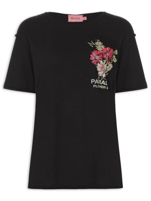 Camiseta Feminina Morris V26 - Preto Camiseta Feminina Morris V26 - Preto