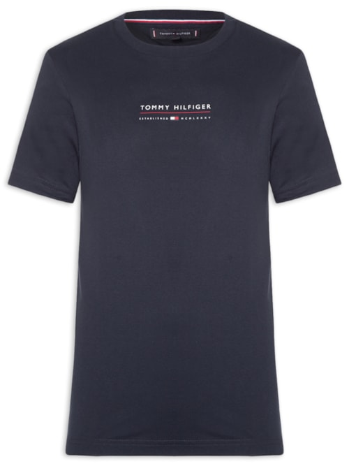 Camiseta Masculina Regular Fit Brand Love Lockup - Azul