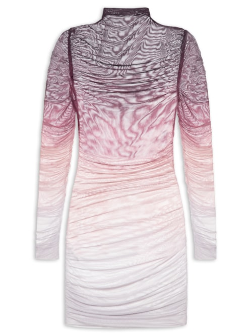 Blusa Feminina De Tule Alongada - Rosa Blusa Feminina De Tule Alongada - Rosa