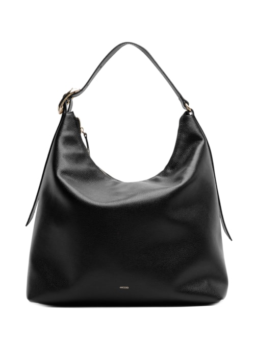 Bolsa Feminina Hobo Couro Grande - Preto Bolsa Feminina Hobo Couro Grande - Preto