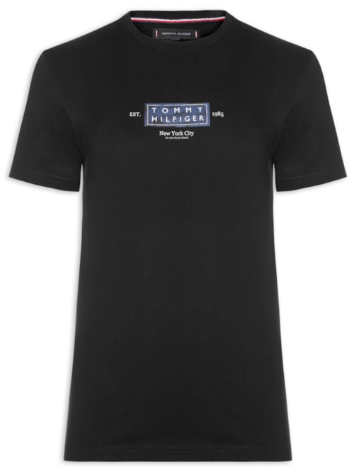 Camiseta Masculina Regular Fit Heritage - Preto