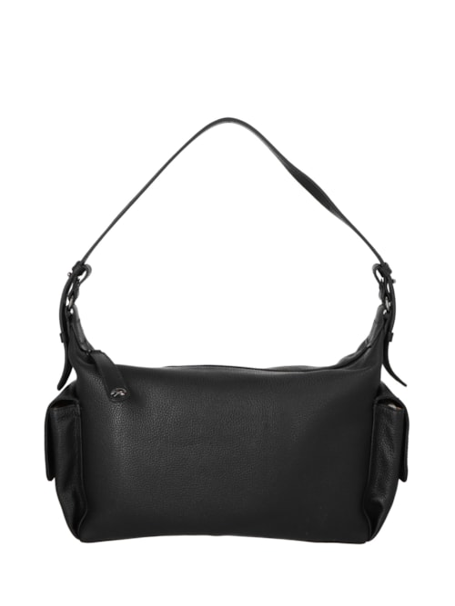 Bolsa Feminina Média Bulldog Enfeites - Preto Bolsa Feminina Média Bulldog Enfeites - Preto
