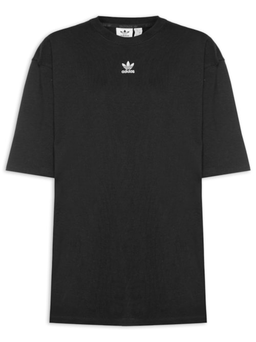 Camiseta Feminina Essentials Boyfriend - Preto Camiseta Feminina Essentials Boyfriend - Preto