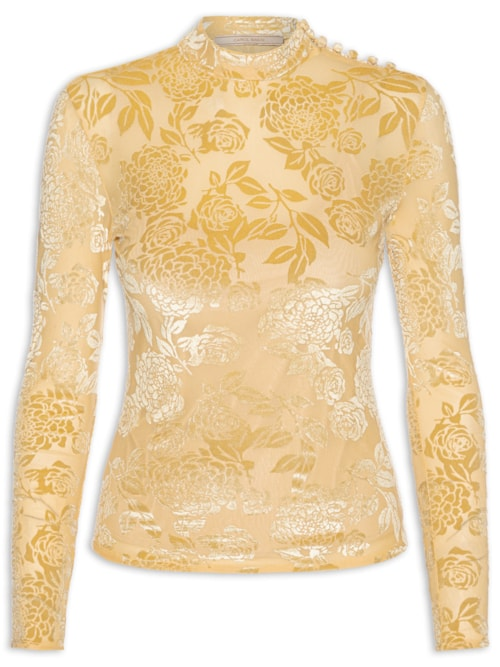 Blusa Feminina Dafne - Amarelo Blusa Feminina Dafne - Amarelo