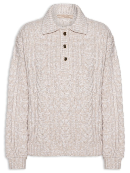 Blusa Feminina Tricot Ariadne - Bege Blusa Feminina Tricot Ariadne - Bege