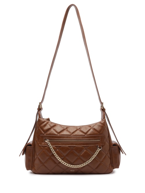 Bolsa Feminina Média Eco Soft Shine - Marrom Bolsa Feminina Média Eco Soft Shine - Marrom