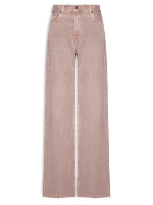 Calça Feminina Sarja Boot 70S Stoned - Rosa
