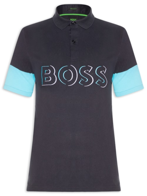 Polo Masculina Manga Curta Pavel Regular fit - Azul Polo Masculina Manga Curta Pavel Regular fit - Azul