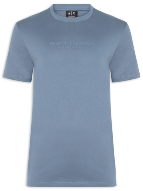 Camiseta Masculina Manga Curta Milano New York - Azul Camiseta Masculina Manga Curta Milano New York - Azul