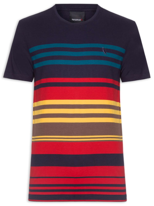 Camiseta Masculina Manga Curta Rapport - Azul