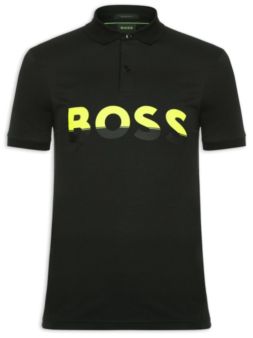 Polo Masculina Manga Curta Pavel Regular fit - Preto