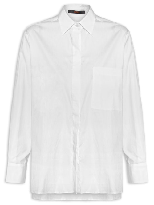 Camisa Feminina Tricoline Essential -Branco Camisa Feminina Tricoline Essential -Branco