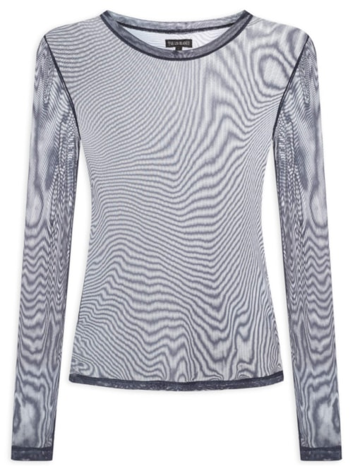 Blusa Feminina Tule Joana - Azul Blusa Feminina Tule Joana - Azul