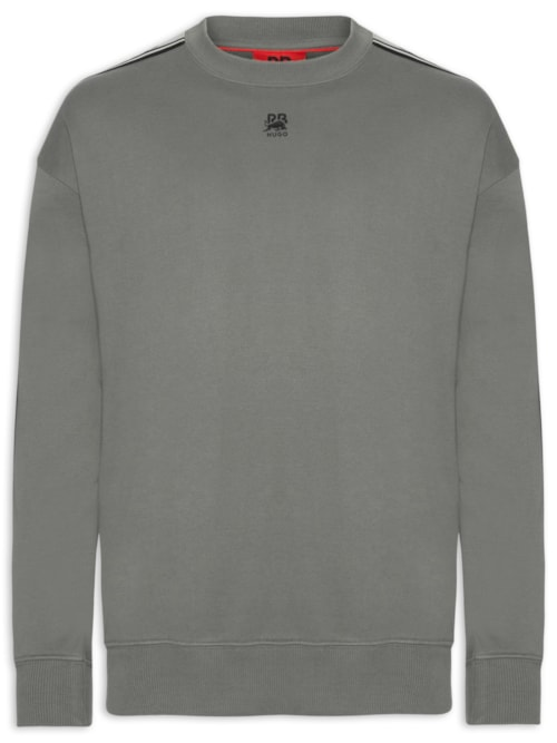 Moletom Masculino Oversized Crew Neck Dustrip_Rb - Cinza Moletom Masculino Oversized Crew Neck Dustrip_Rb - Cinza