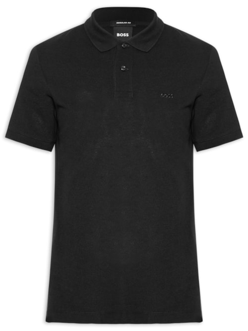 Polo Masculina Manga Curta Pallas Regular fit - Preto Polo Masculina Manga Curta Pallas Regular fit - Preto