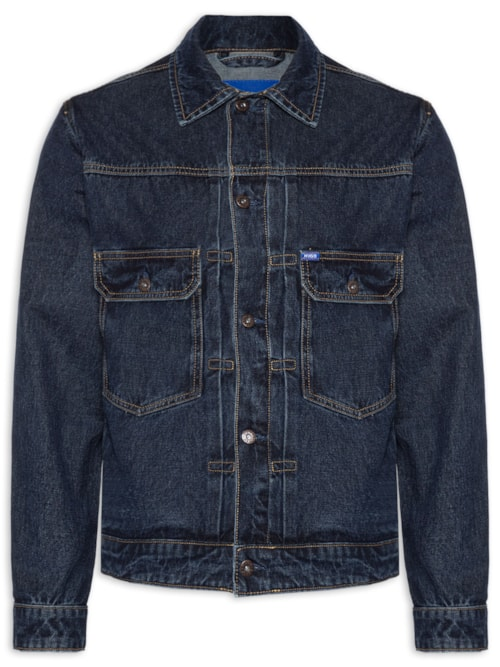 Jaqueta Masculina Jeans Reta Nial - Azul Jaqueta Masculina Jeans Reta Nial - Azul