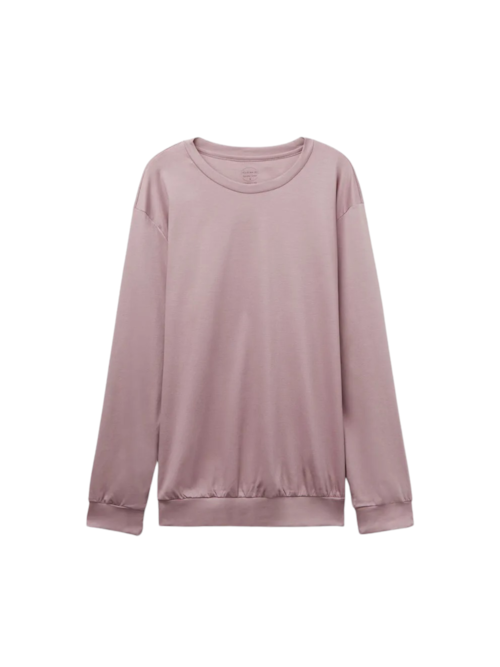 Blusa De Manga Comprida Em Algodão Elevated Cotton - Roxo Blusa De Manga Comprida Em Algodão Elevated Cotton - Roxo