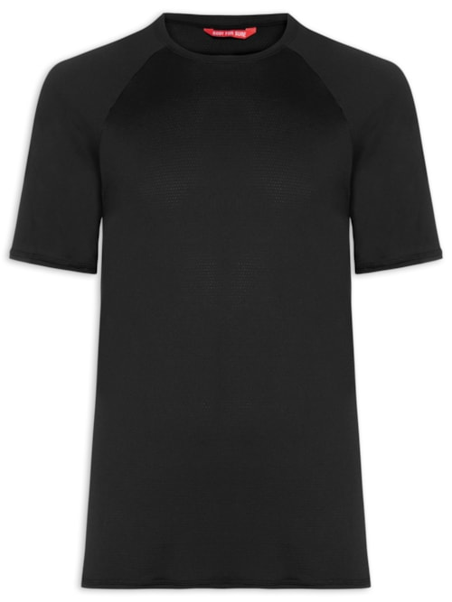 Camiseta Masculina Lisa Manga Curta Preto