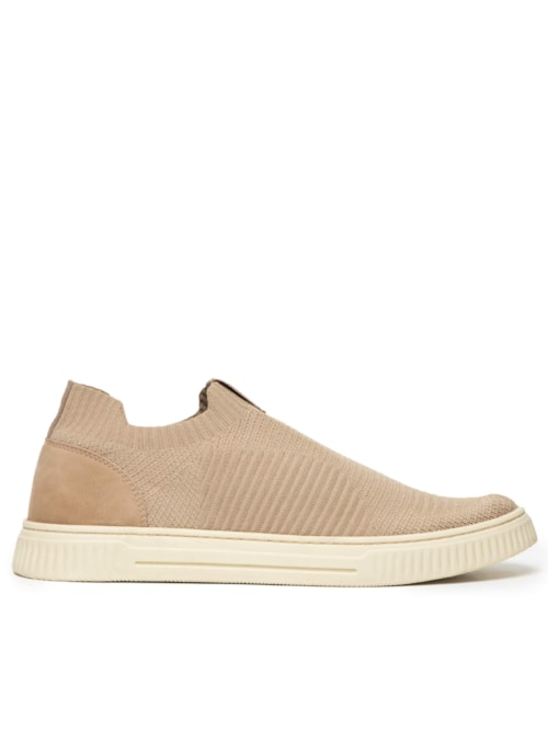 Tênis Masculino Slip On - Bege Tênis Masculino Slip On - Bege
