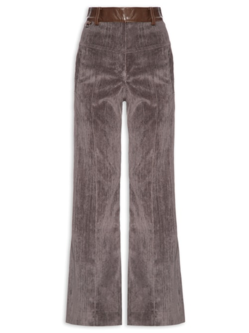 Calça Feminina Veludo Larja - Cinza