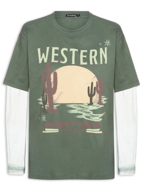 Blusa Feminina Desert Vibes II - Verde Blusa Feminina Desert Vibes II - Verde