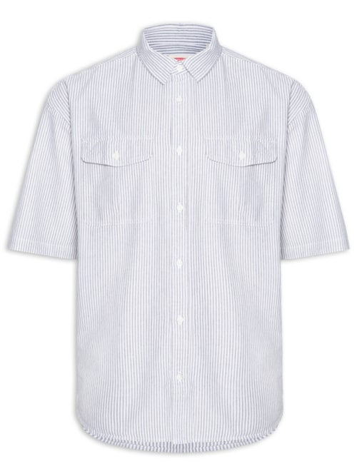 Camisa Casual Masculina Pacífica Loose - Preto Camisa Casual Masculina Pacífica Loose - Preto