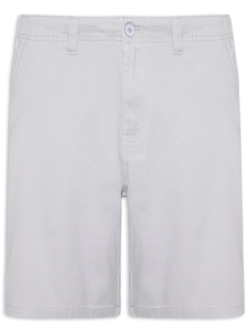 Bermuda Masculina Casual em Sarja Color - Cinza