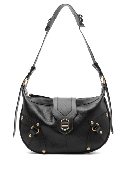Bolsa Feminina Shoulder Grande Couro - Preto Bolsa Feminina Shoulder Grande Couro - Preto