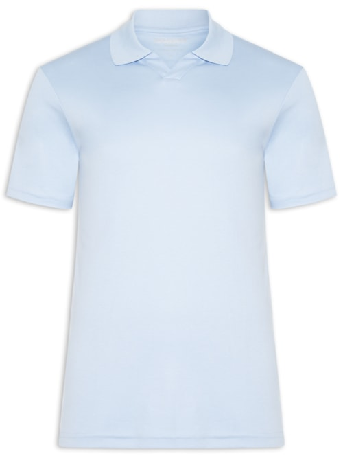 Polo Masculina Pima Cotton - Azul Polo Masculina Pima Cotton - Azul