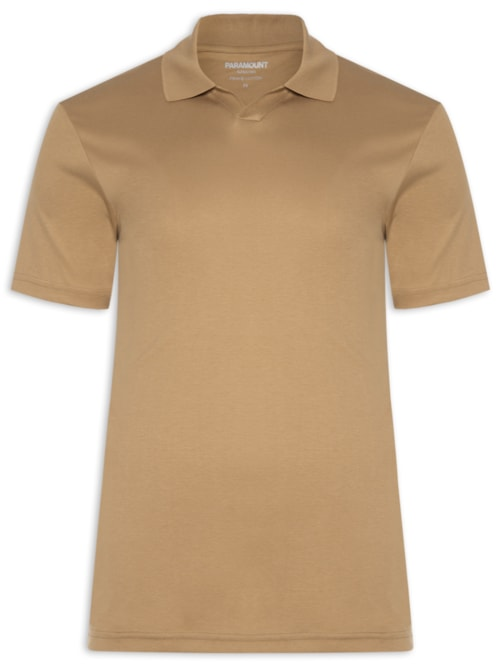 Polo Masculina Pima Cotton - Marrom Polo Masculina Pima Cotton - Marrom