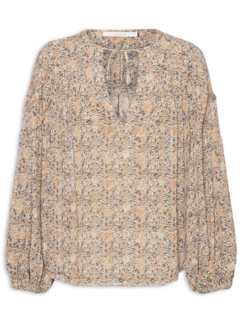 Blusa Feminina GGT Estampa Fable - Bege