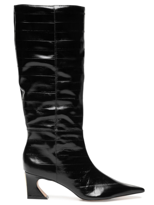Bota Feminina Cano Alto Enguia Casein - Preto