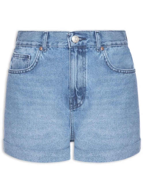 Short Feminino Jeans Barra Italiana - Azul