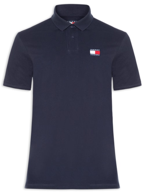 Polo Masculina Regular Fit com Logo - Azul Polo Masculina Regular Fit com Logo - Azul