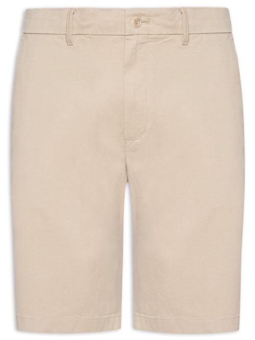 Bermuda Masculina Chino Denton Twill - Bege