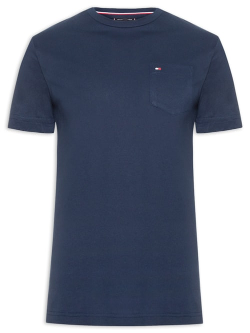 Camiseta Masculina Regular Fit Essential - Azul