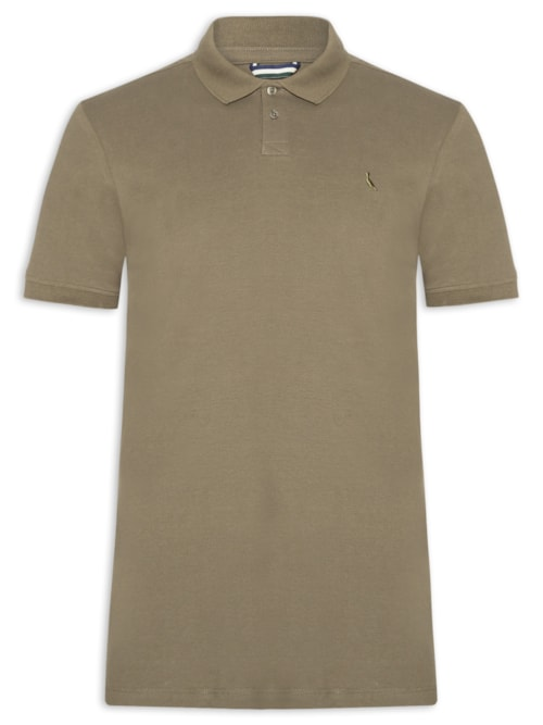 Polo Masculina Pima Piquet - Verde