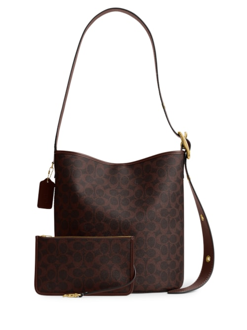 Bolsa Feminina Bleecker Bucket Signature - Marrom Bolsa Feminina Bleecker Bucket Signature - Marrom