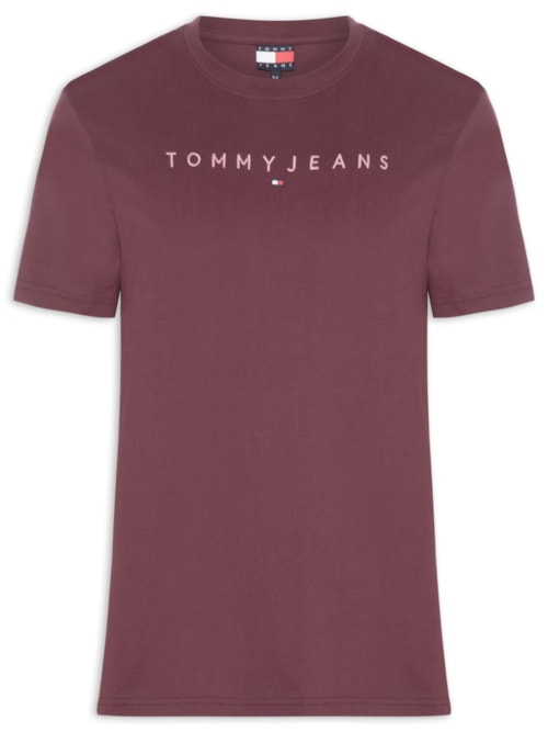 Camiseta Masculina Regular Fit com Logo Vermelho