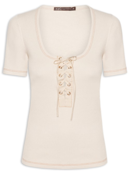 Blusa Feminina Laces Sand - Bege Blusa Feminina Laces Sand - Bege
