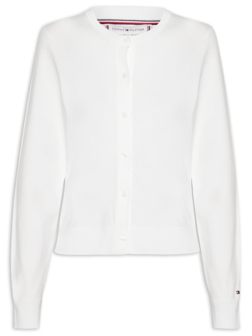 Suéter Feminino Cotton Jersey Stitch - Branco