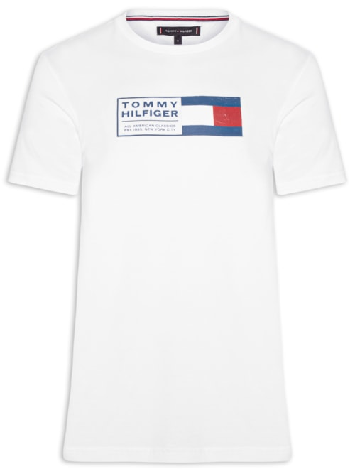 Camiseta Masculina Regular Fit Brand Love Box - Branco Camiseta Masculina Regular Fit Brand Love Box - Branco