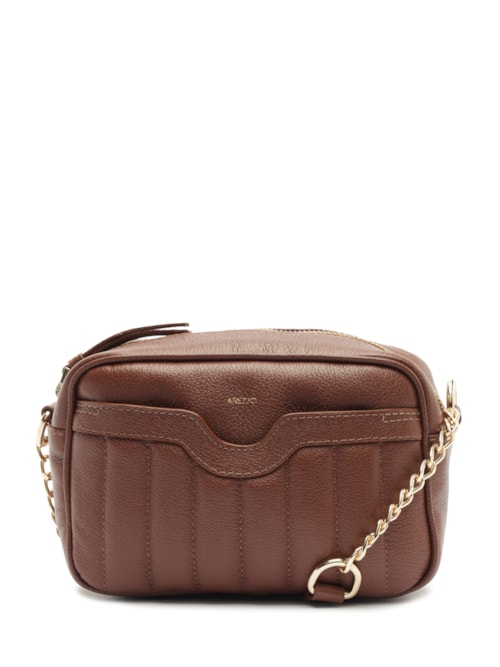 Bolsa Feminina Couro Pequena - Marrom Bolsa Feminina Couro Pequena - Marrom