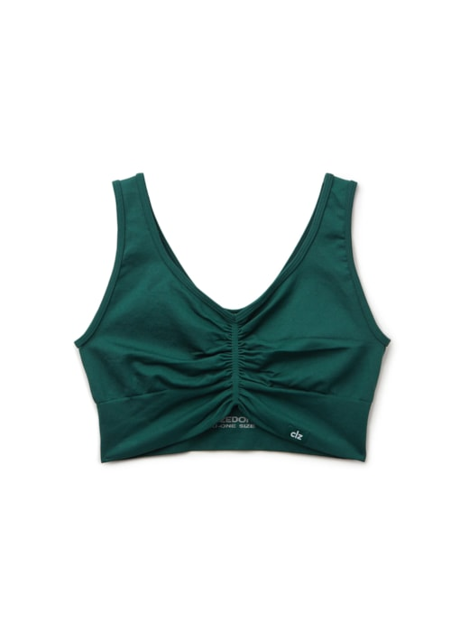 Top Com Efeito Modelador - Verde Top Com Efeito Modelador - Verde