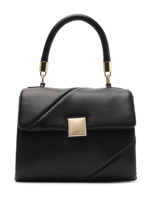 Bolsa Feminina Pequena Tiracolo Eco Soft Calf - Preto