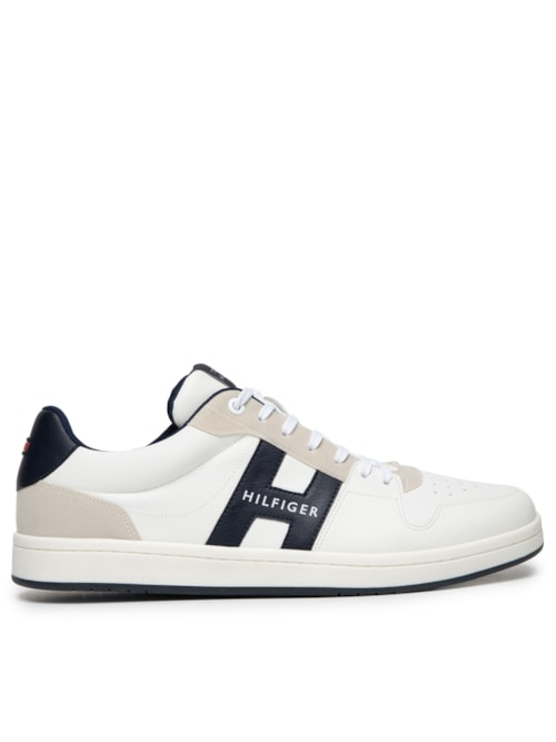 Tênis Masculino H Low Cut Lace-Up Sneaker - Branco Tênis Masculino H Low Cut Lace-Up Sneaker - Branco