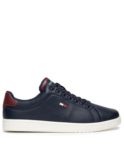 Tênis Masculino Flag Low Cut Lace-Up - Azul Tênis Masculino Flag Low Cut Lace-Up - Azul